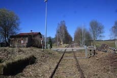 Eisenbahnübergang und Haltepunkt Dittersbach - Wilschdorf